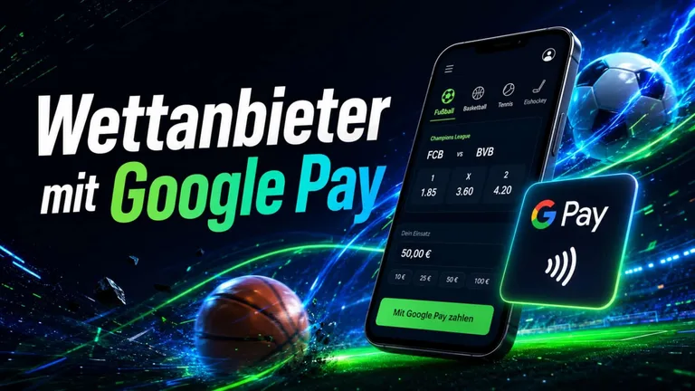Wettanbieter mit Google Pay
